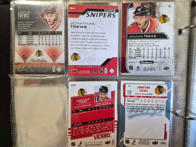 Jonathan Toews Upper Deck Hockey Card Collection - photo 4