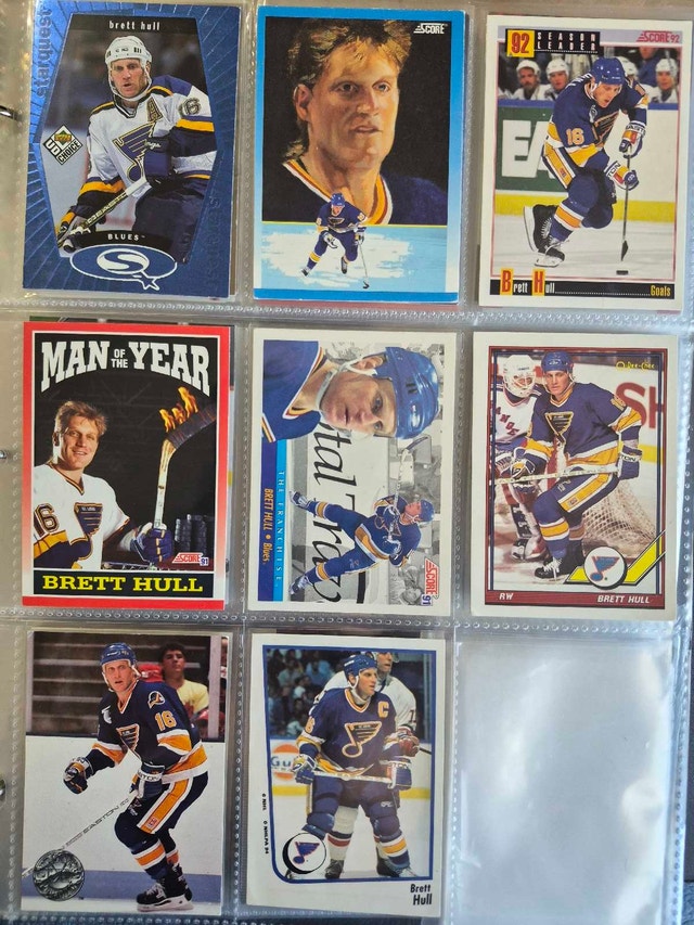 Brett Hull Hockey Card Collection