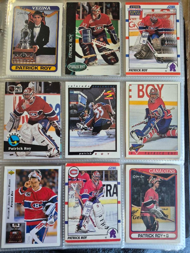 Patrick Roy Hockey Card Collection