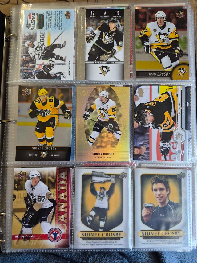 Sidney Crosby Upper Deck Hockey Card Collection