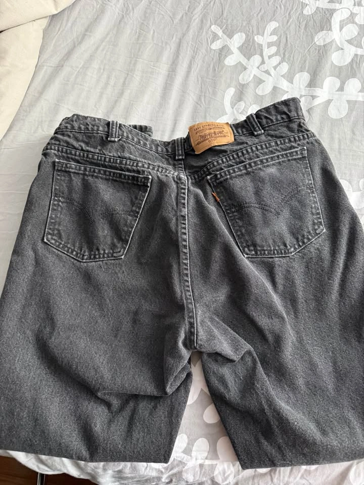 Levi's 619 Orange Tab Black Jeans 38/32 - photo 2