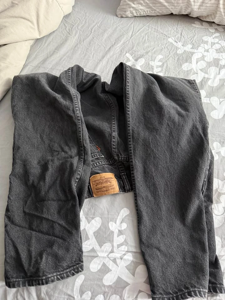 Levi's 619 Orange Tab Black Jeans 38/32 - photo 3