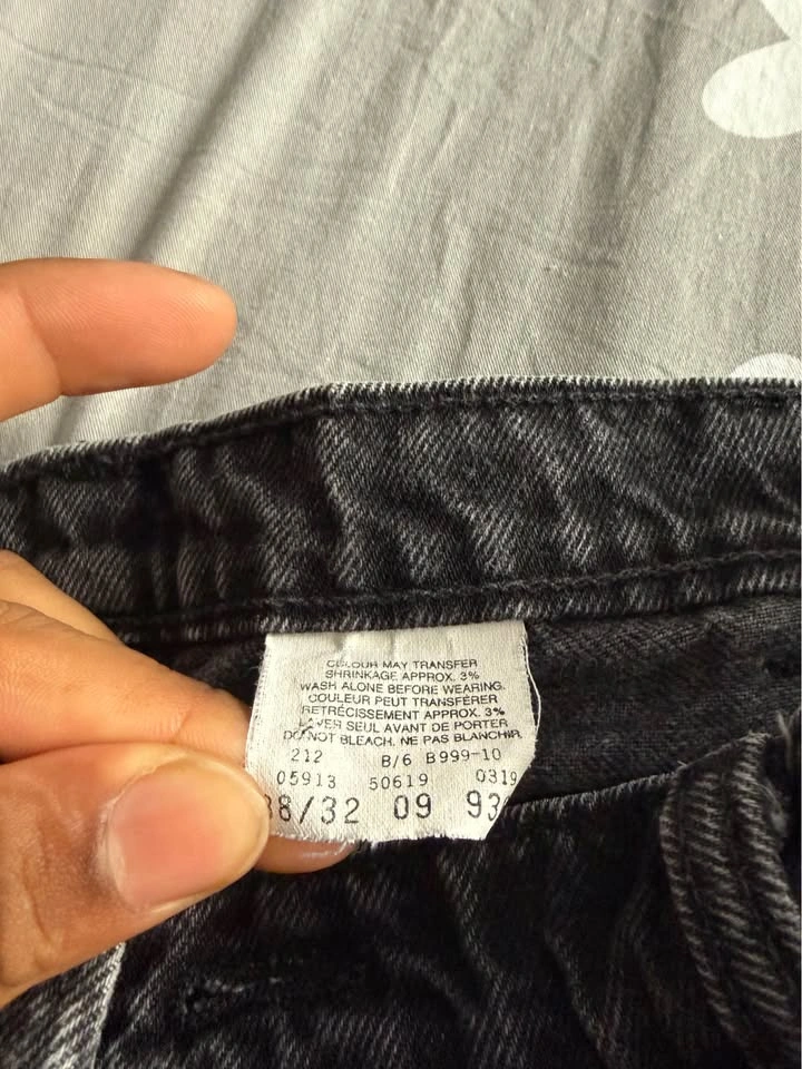 Levi's 619 Orange Tab Black Jeans 38/32 - photo 4