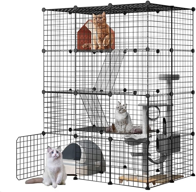 NEW Meleg Otthon Cat Cage, Catio Outdoor Cat Cages Metal Playpen