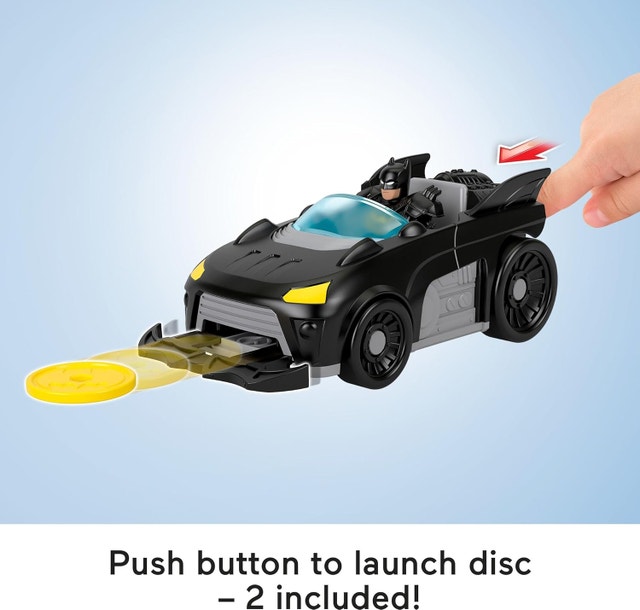 NEW FP Imaginext DC Super Friends Metal Force Batmobile Toy Car - photo 3