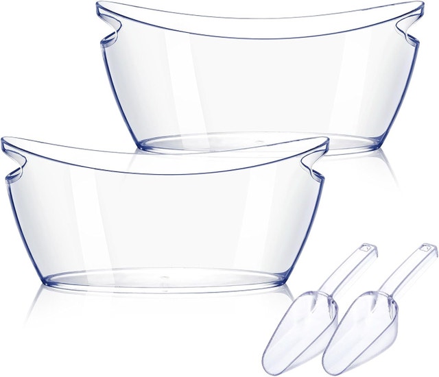 NEW 2 PCS 5.5L Thickened Ice Buckets for Parties
