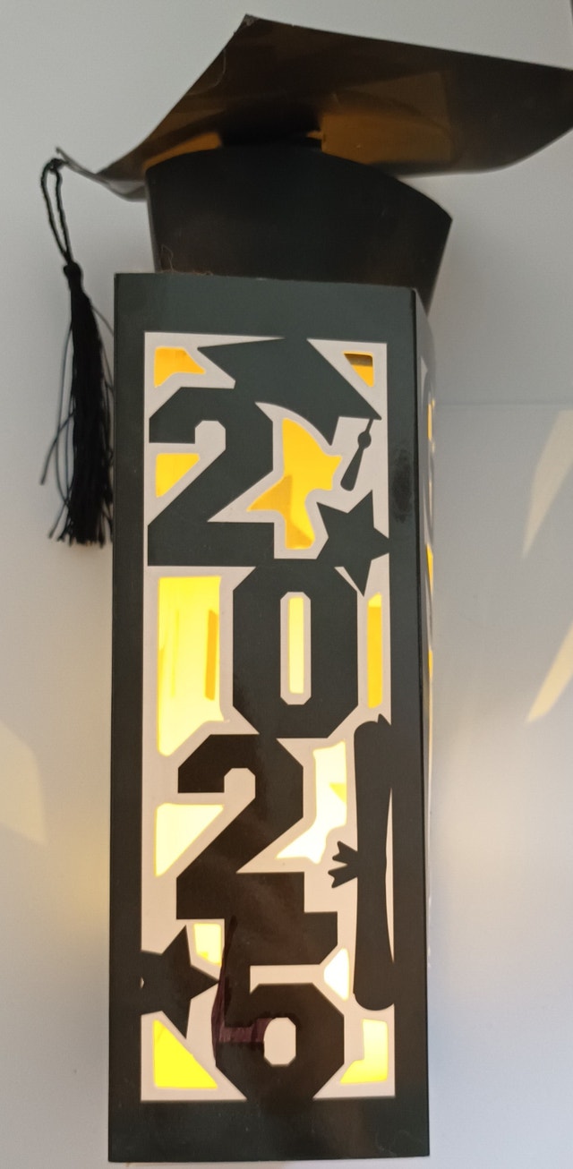 9 x Graduation Themed Decorative Light Lantern Centerpieces - photo 4