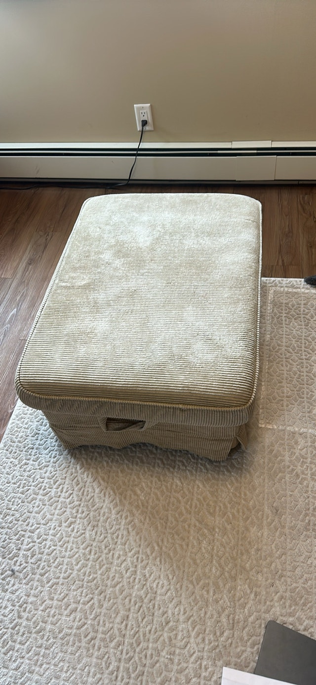Beige Ottoman (storage) - photo 2