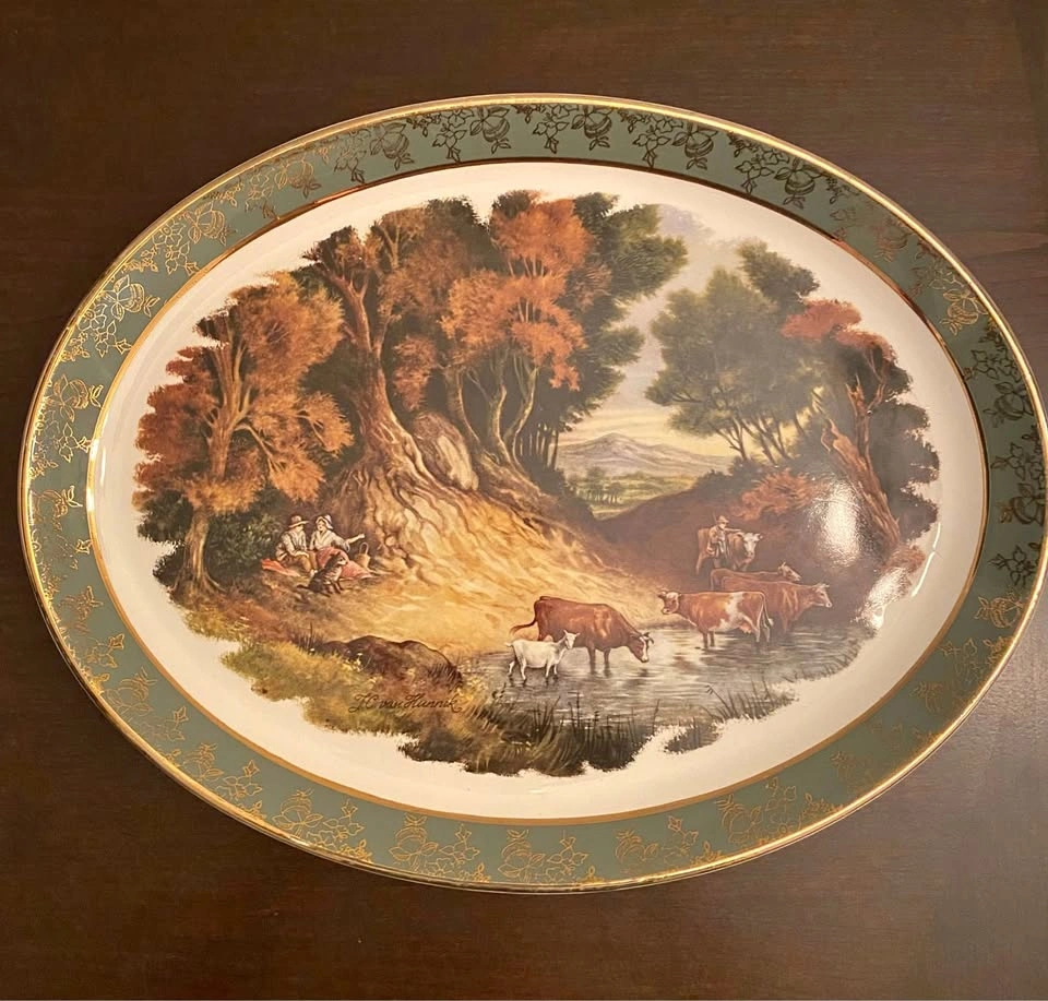 Vintage Weatherby Hanley Royal Falcon Ware 12” x 9” Oval Platter