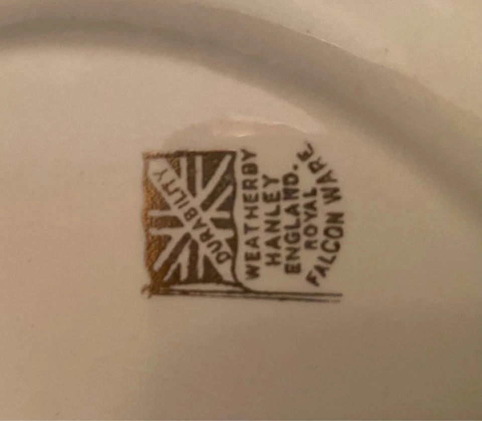 Vintage Weatherby Hanley Royal Falcon Ware 12” x 9” Oval Platter - photo 5