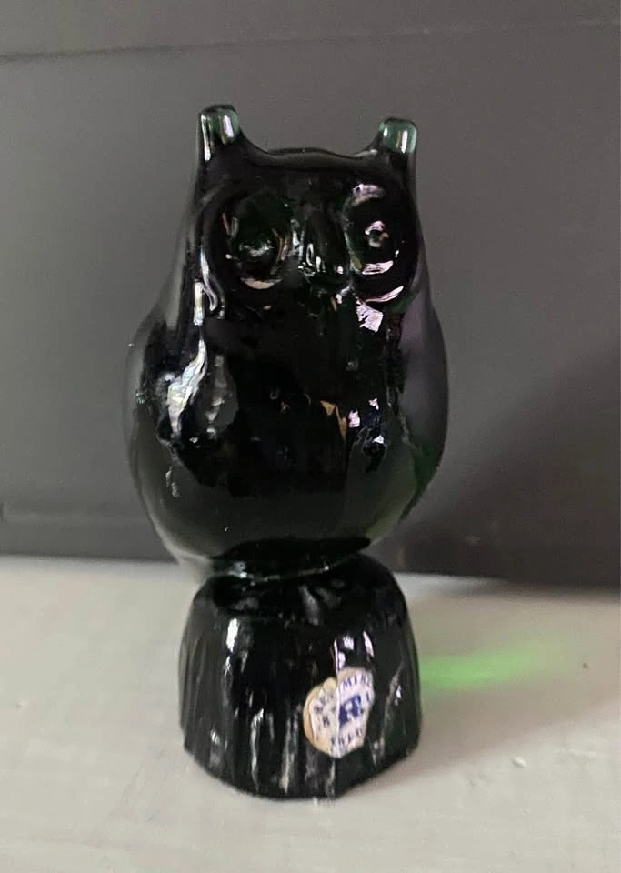 Vintage Reijmyre Swedish Glass Owl Figurine - photo 2