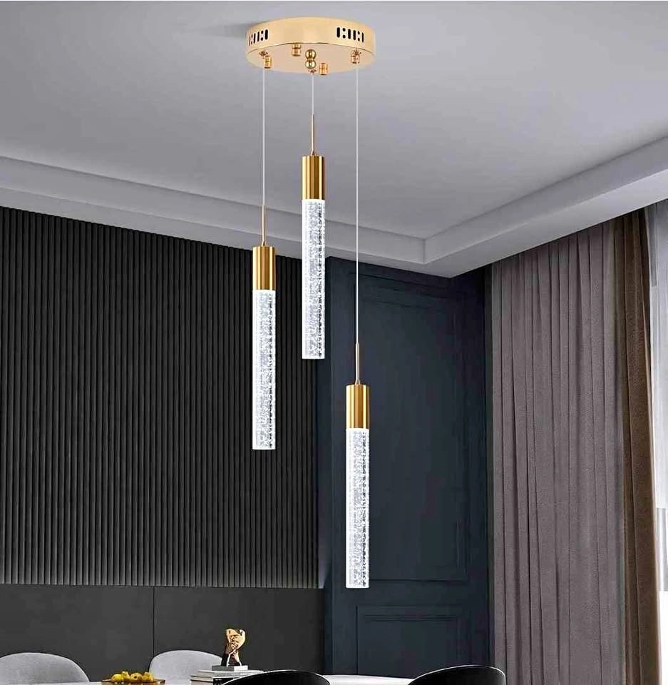 Modern Crystal 3-Light LED Pendant Chandelier