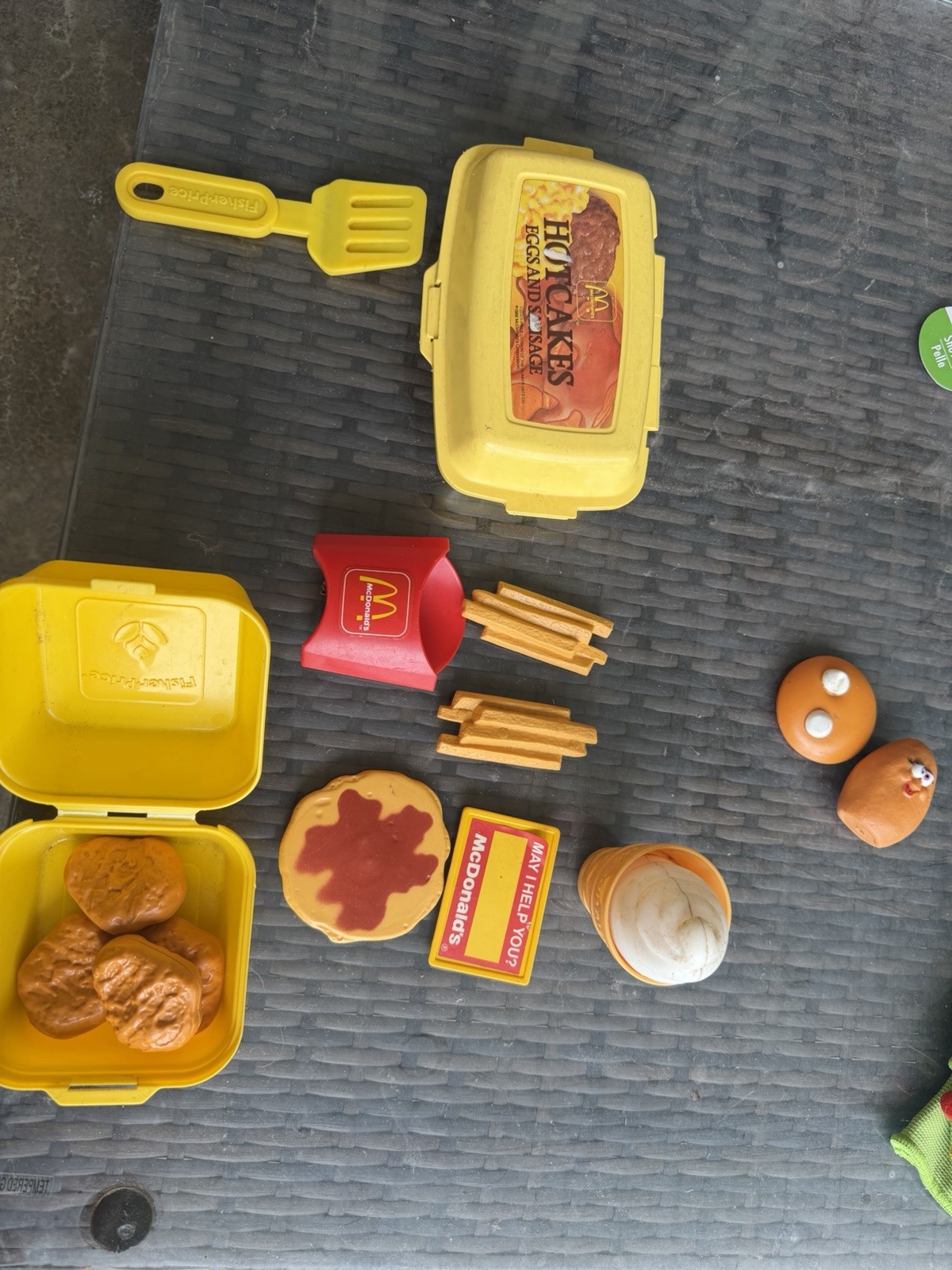 Fisher Price 1988 McDonald's Lot: Fries, Nuggets, Ice Cream