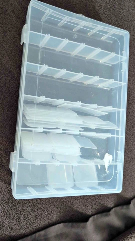 Clear Plastic Adjustable Compartment Storage Box
