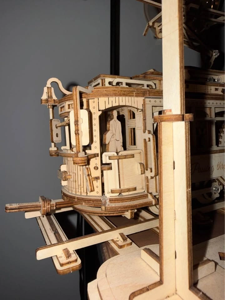 Bundle-ROKR 3D Wooden Puzzle Tram and Miniature Houses - photo 2