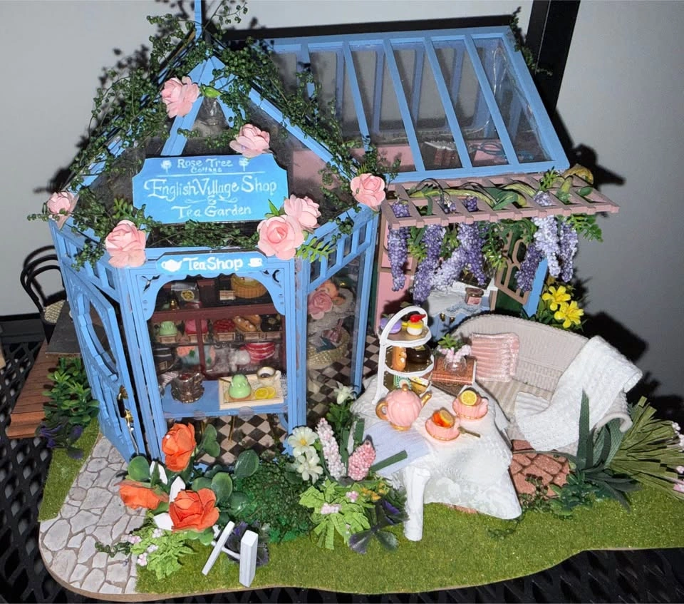 Bundle-ROKR 3D Wooden Puzzle Tram and Miniature Houses - photo 4