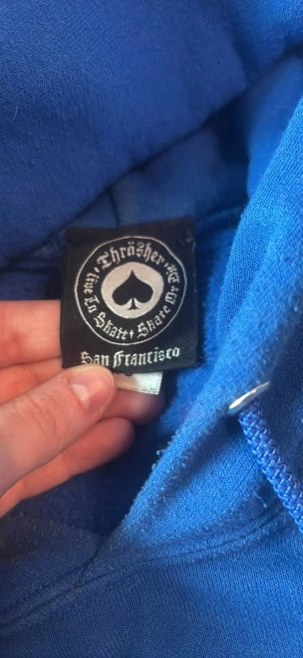 Thrasher Blue Hoodie - photo 2