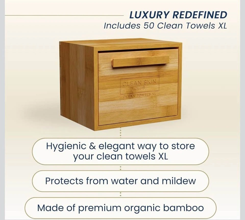 Clean Skin Club Luxe Bamboo Container with XL Towels - photo 4
