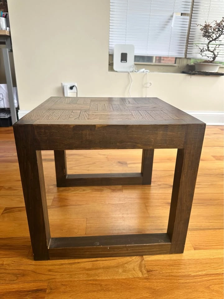Wood End Table - photo 2