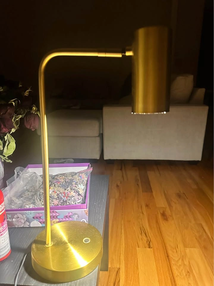 Gold Adjustable Metal Desk Lamp - very strong! - photo 4