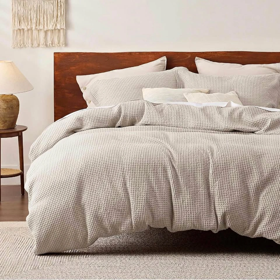 BEDSURE Cotton Duvet Cover Set - KING Size