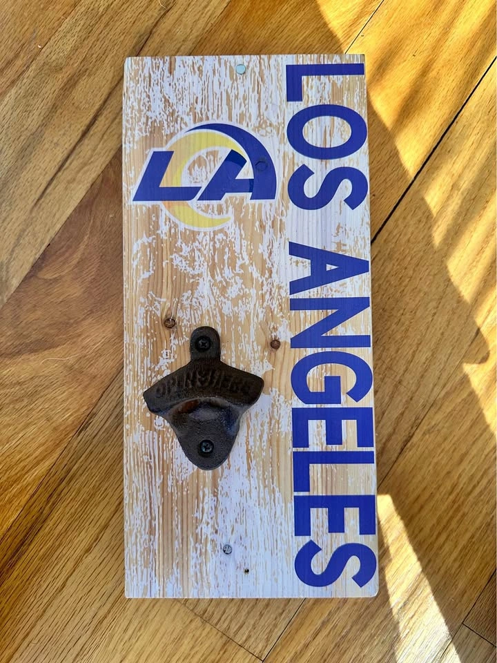 Los Angeles Rams Wall Bottle Opener