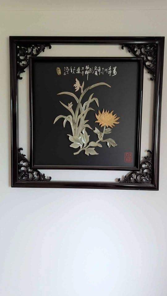Jade Wood Framed Art Pieces - photo 2