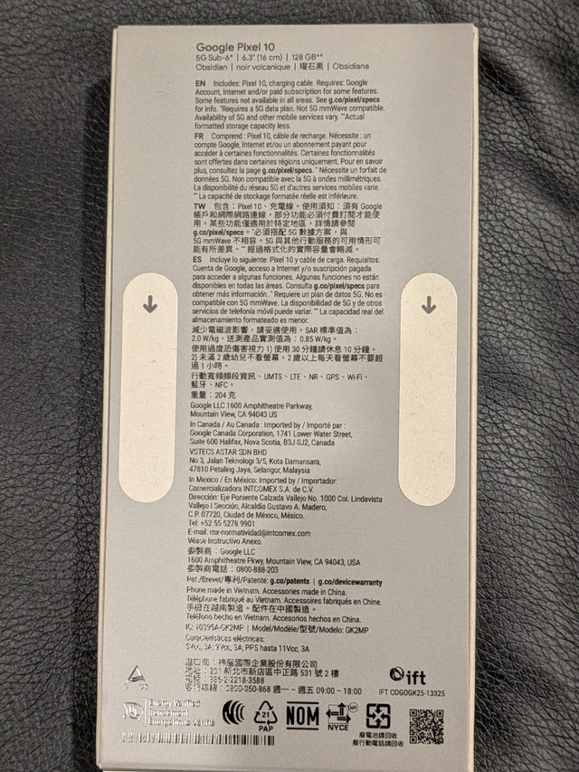 Brand New Google Pixel 10 Obsidian black (Sealed) - photo 2