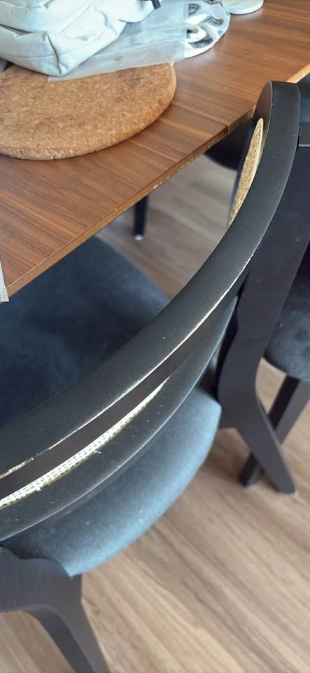 Mid-Century Dining Table and 4 Marume Dining Chairs Set - photo 5