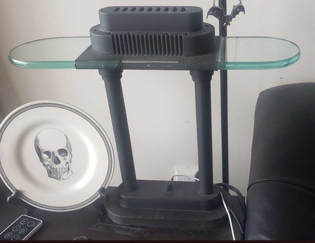 90s Banker-Style Tabletop Lamp