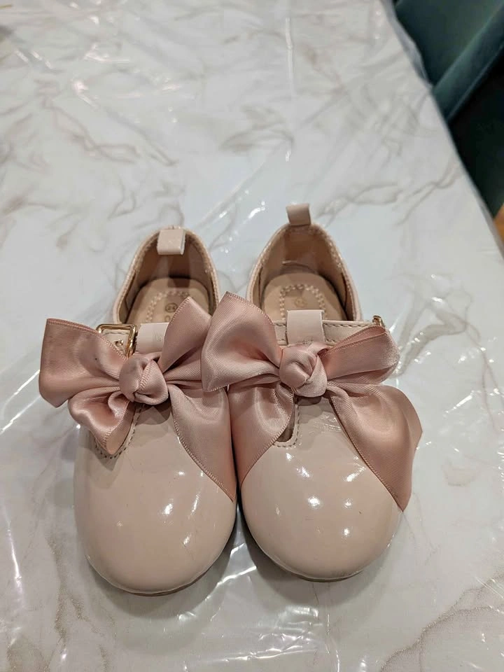 Toddler Pink Patent Bow Mary Jane Shoes