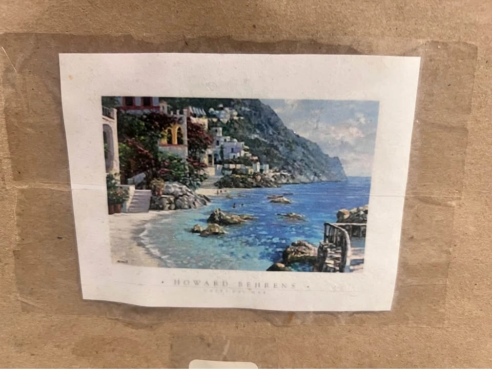 “Capri del Mar” framed painting - Howard Behrens - photo 2