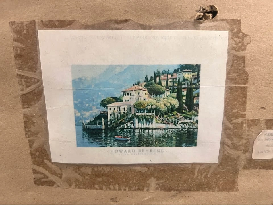 “Villa Balbianello” framed painting - Howard Behrens - photo 2