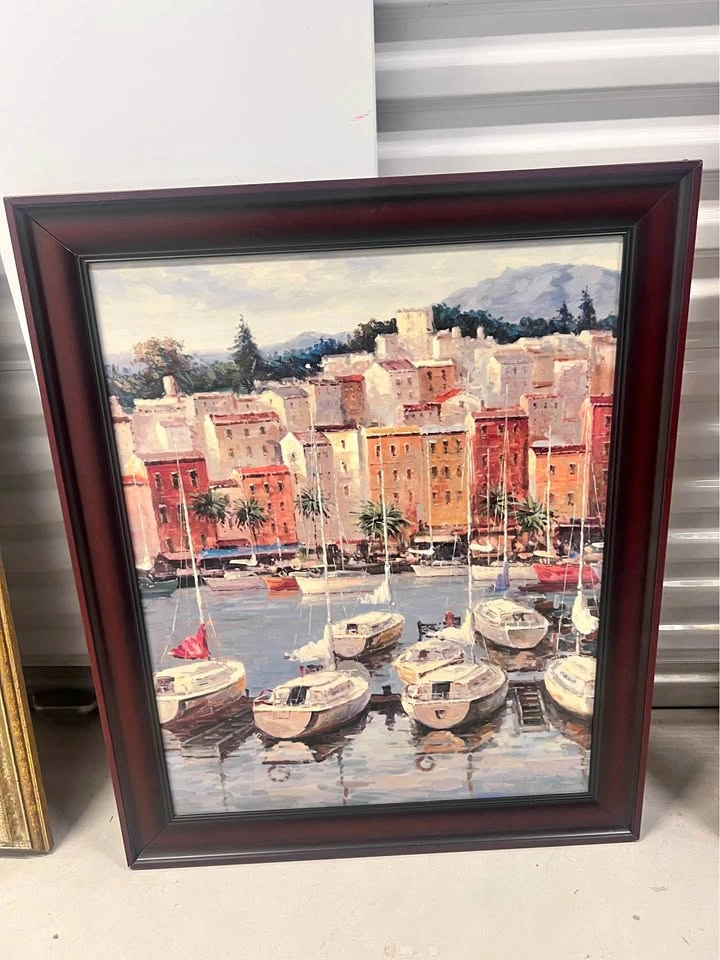 Framed painting