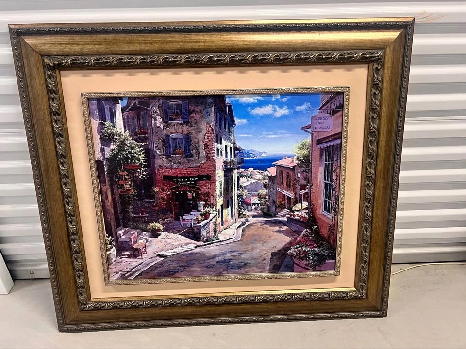 “Hauts de Cangnes” framed painting - S. Sam Park