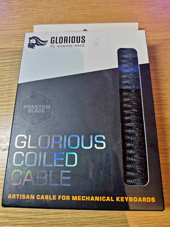NEW UNOPENED Glorious Coiled Keyboard Cables - Black