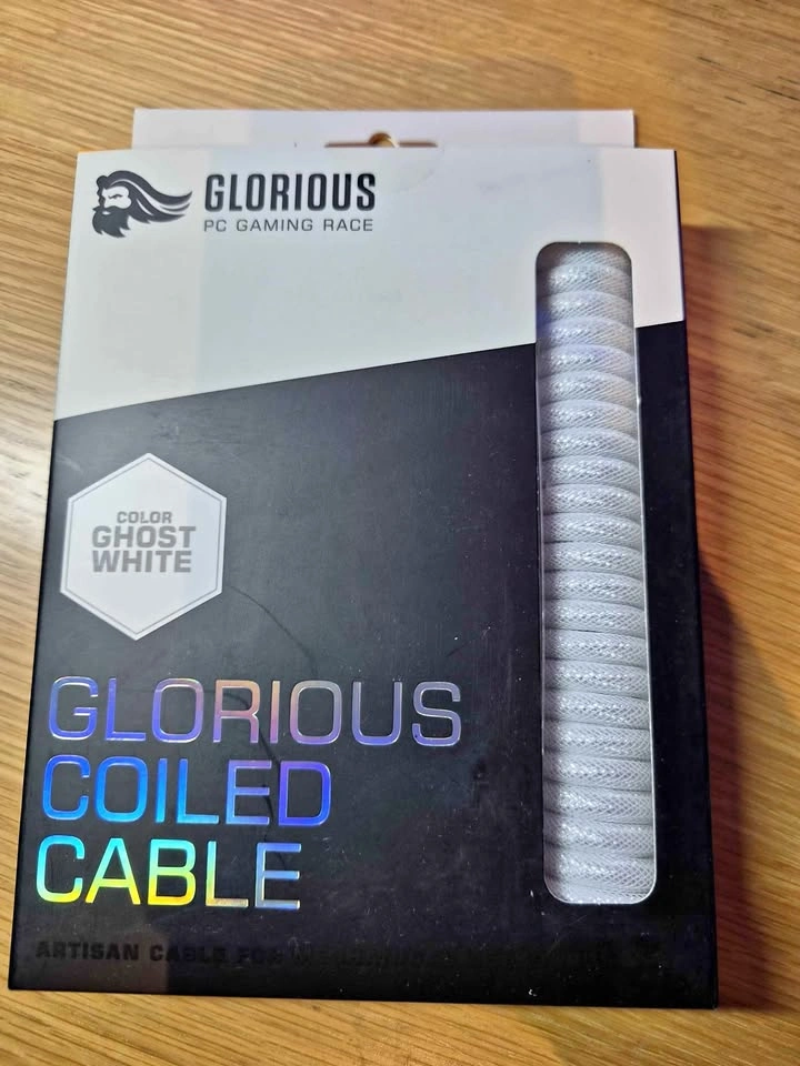NEW UNOPENED Glorious Coiled Keyboard Cables - White