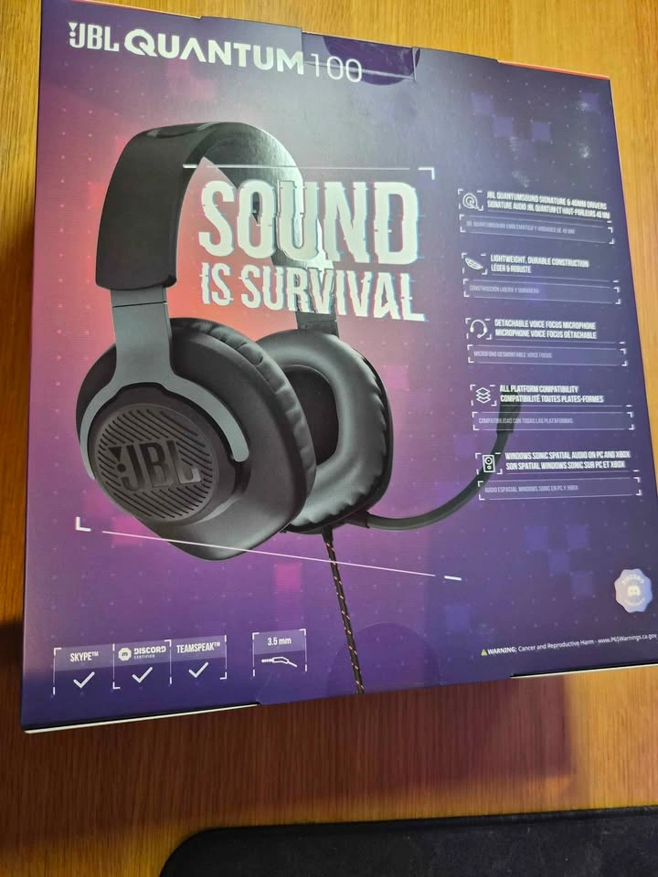 NEW UNOPENED JBL Quantum 100 Black - photo 2