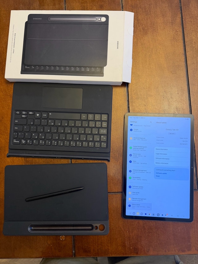 Samsung Galaxy Tab S9 128GB + Keyboard Cover + S Pen