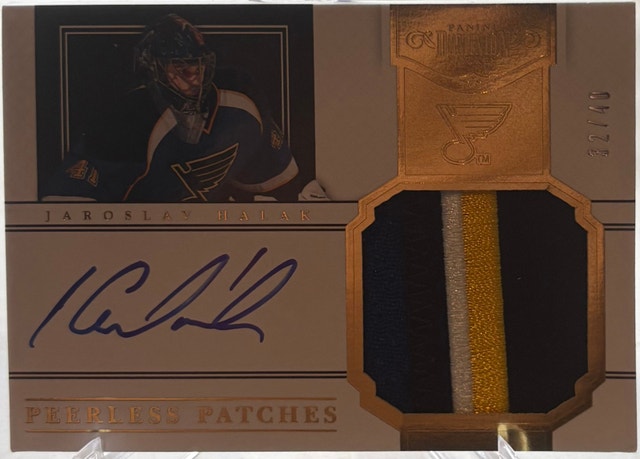 JAROSLAV HALAK-32/40-2012 PEERLESS PATCHES PANINI DOMINION
