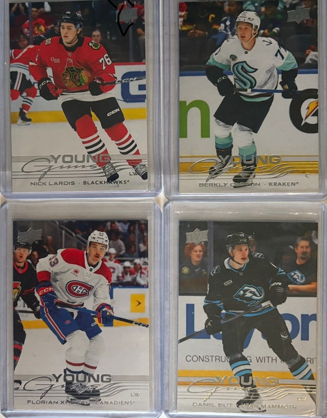 Lot of 4 YGs-Lardis, Catton, Xhekja, But 2025-26 UD Ext. Series