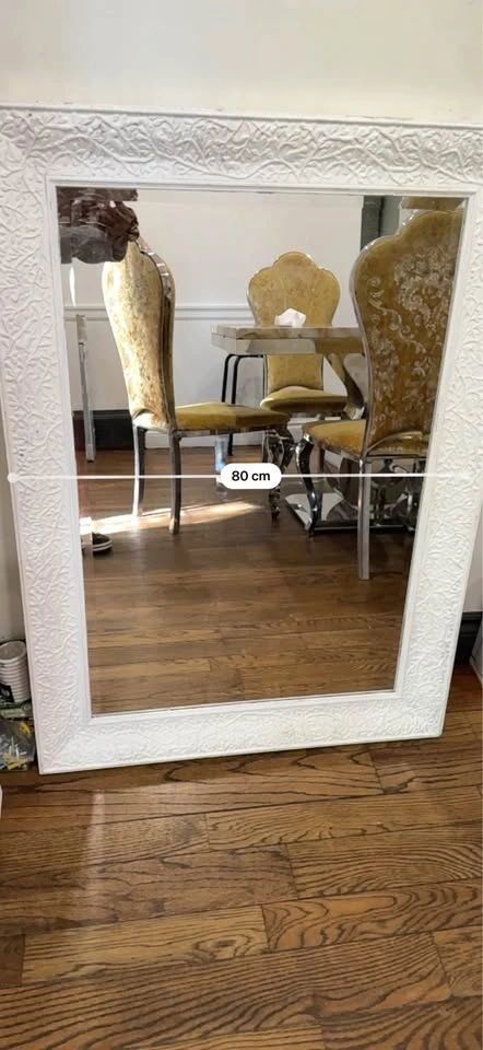 White bathroom/ console/ hallway mirror - photo 2