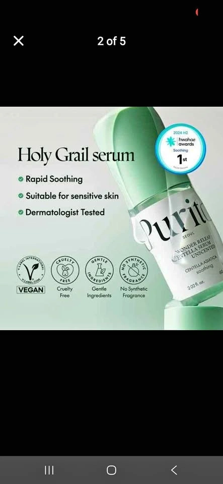 Purito Seoul Wonder Releaf Centella Serum Unscented