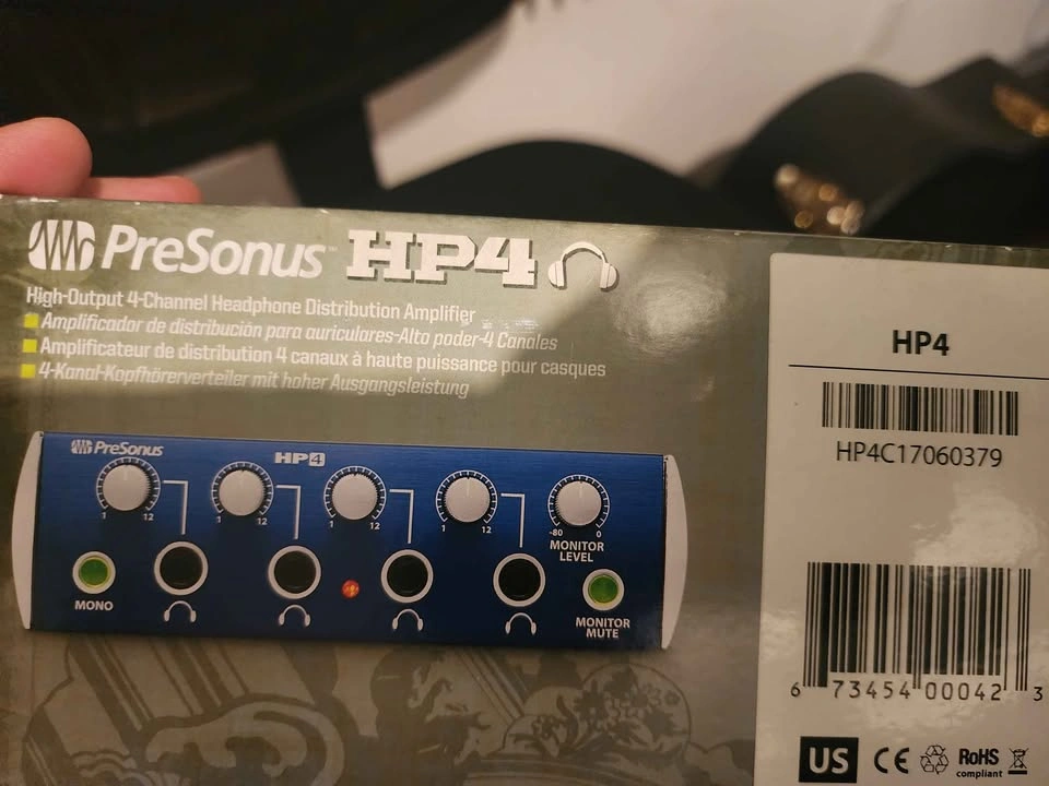 PreSonus HP4 4-Channel Headphone Distribution Amplifier - photo 4