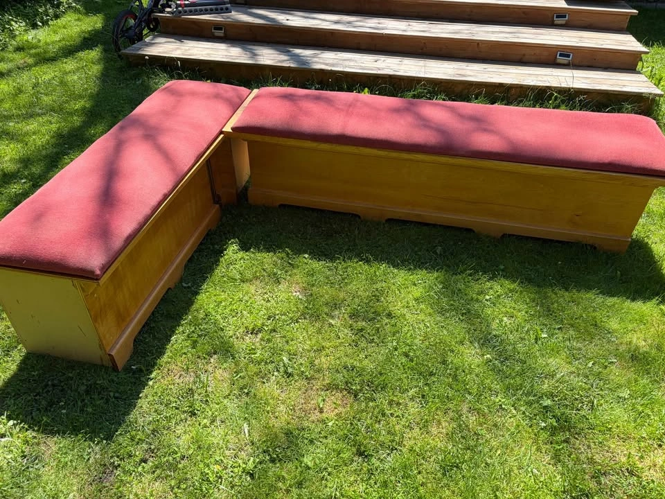 3-Piece Corner Bench Set with Cushions - photo 2