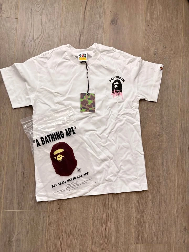 A Bathing Ape x Stüssy T-Shirt Size S