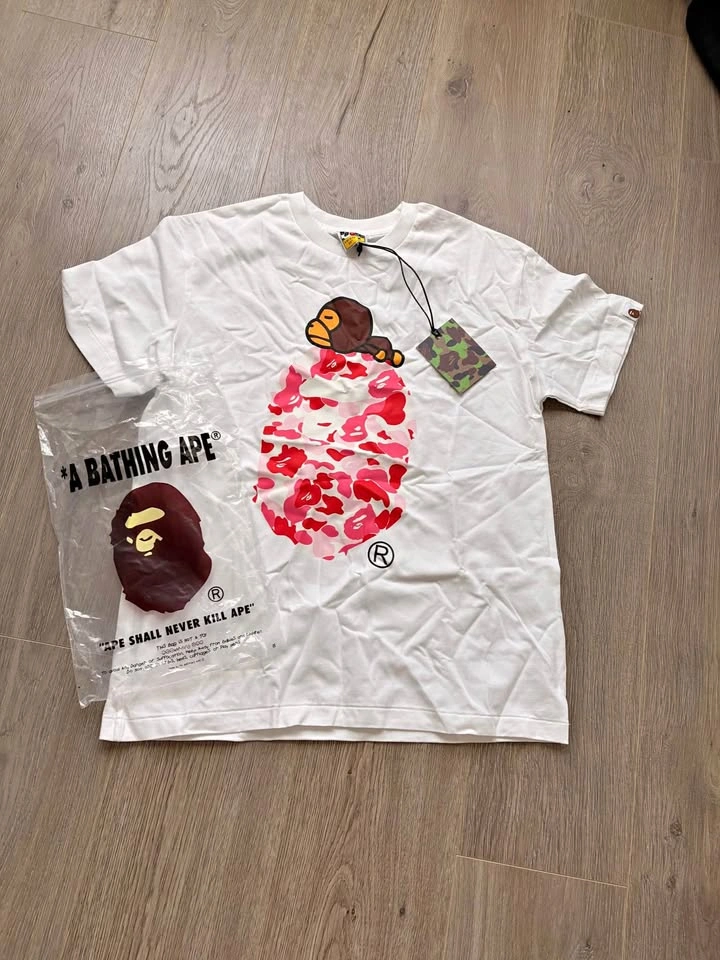 A Bathing Ape Baby Milo Camo T-Shirt