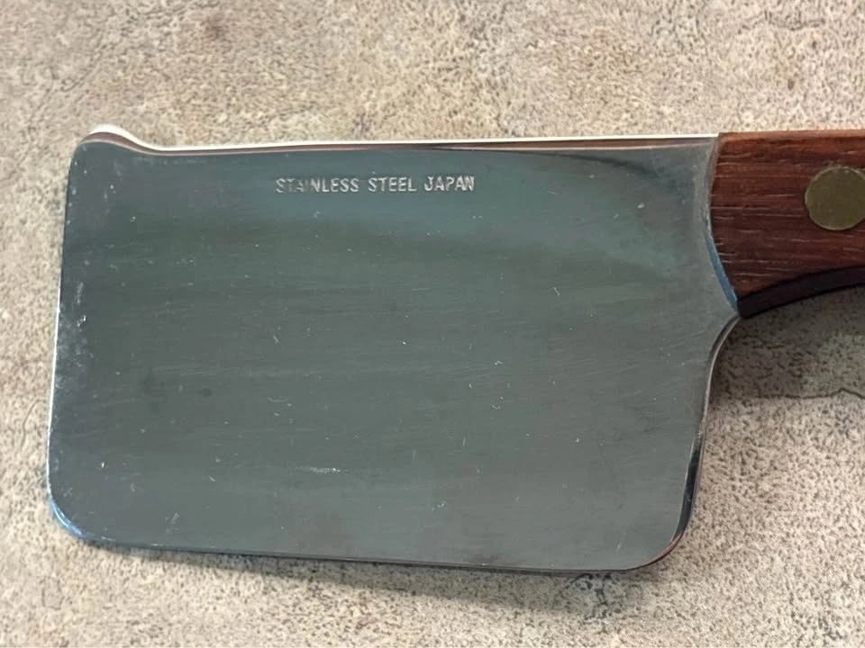 Vintage Small Mid-Century Magnetic Cheese Board & Cleaver - photo 3