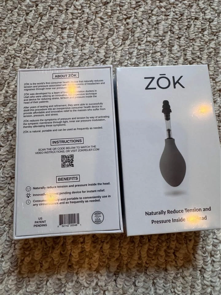 Brand New Zok Headache Migraine natural reliever - 1 left - photo 2