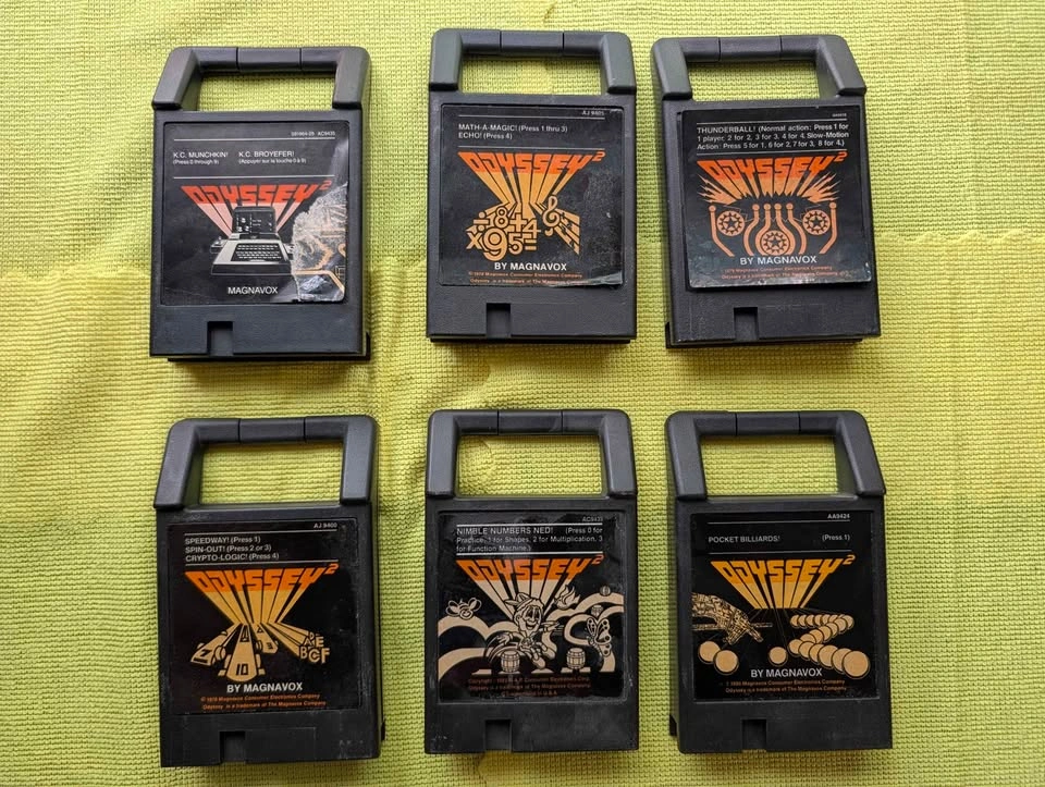 Magnavox Odyssey 2 Game Lot 14 Carts Type & Tell K.C. Munchkin - photo 2